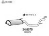 OPEL 5852272 Middle Silencer